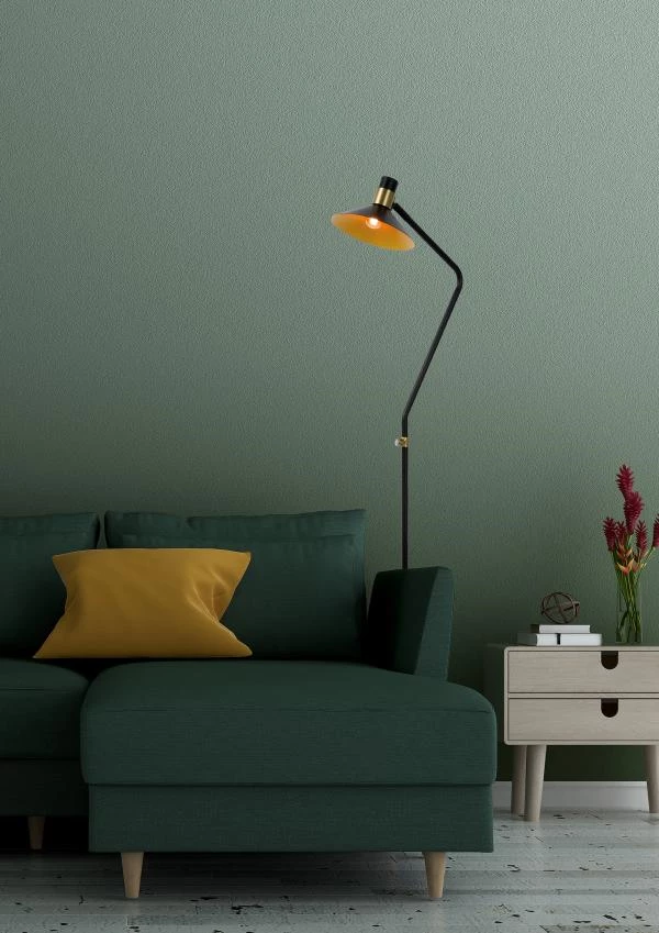 Lucide PEPIJN - Lampadaire - Ø 23 cm - 1xE14 - Noir - ambiance 1